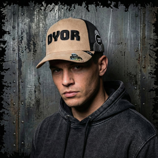 DYOR - Luxe Beige Suede Trucker Cap - Limited Edition